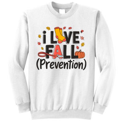 I Love Fall Prevention Nurse Retro Thanksgiving Autumn Sweatshirt