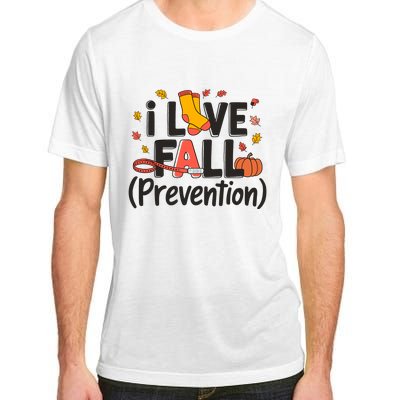 I Love Fall Prevention Nurse Retro Thanksgiving Autumn Adult ChromaSoft Performance T-Shirt