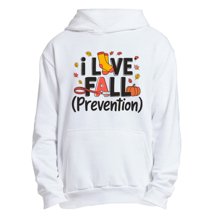 I Love Fall Prevention Nurse Retro Thanksgiving Autumn Urban Pullover Hoodie