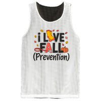 I Love Fall Prevention Nurse Retro Thanksgiving Autumn Mesh Reversible Basketball Jersey Tank