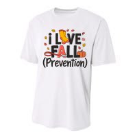 I Love Fall Prevention Nurse Retro Thanksgiving Autumn Performance Sprint T-Shirt