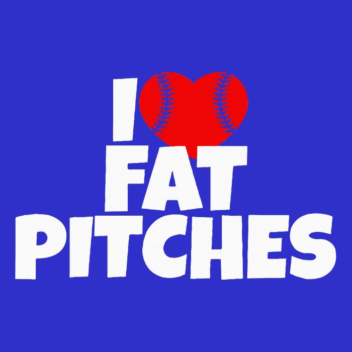 I Love Fat Pitches I Heart Fat Pitches  Button