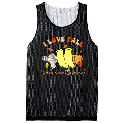 I Love Fall Prevention Socks Thanksgiving Autumn Quote Mesh Reversible Basketball Jersey Tank