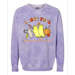 I Love Fall (Prevention) Colorblast Crewneck Sweatshirt