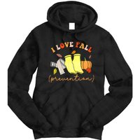 I Love Fall (Prevention) Tie Dye Hoodie