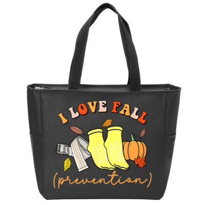 I Love Fall (Prevention) Zip Tote Bag