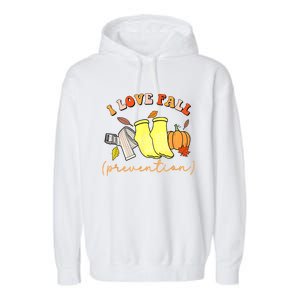 I Love Fall (Prevention) Garment-Dyed Fleece Hoodie