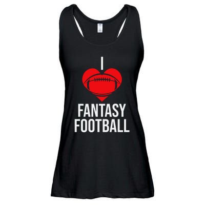 I Love Fantasy Football Ladies Essential Flowy Tank