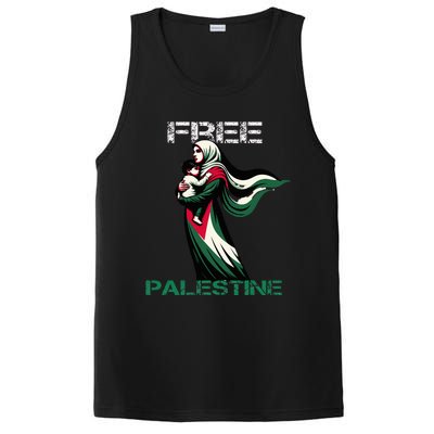 I Love Free Palestine Mother Children Gaza Strip Palestinian PosiCharge Competitor Tank