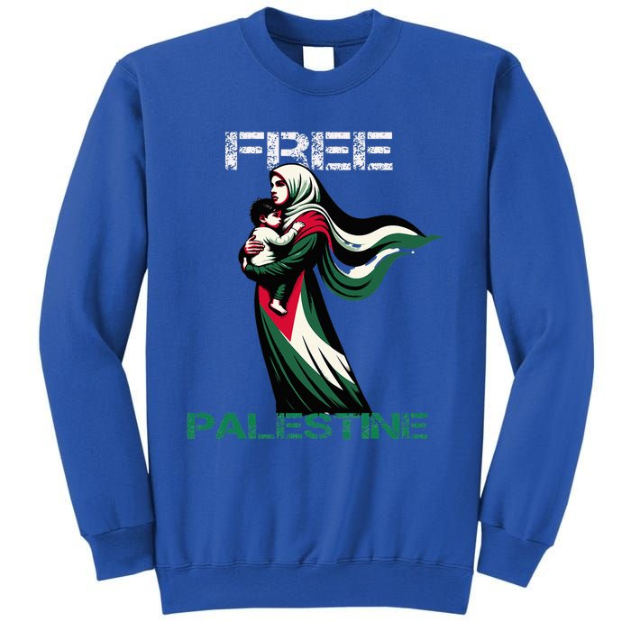 I Love Free Palestine Mother Children Gaza Strip Palestinian Sweatshirt