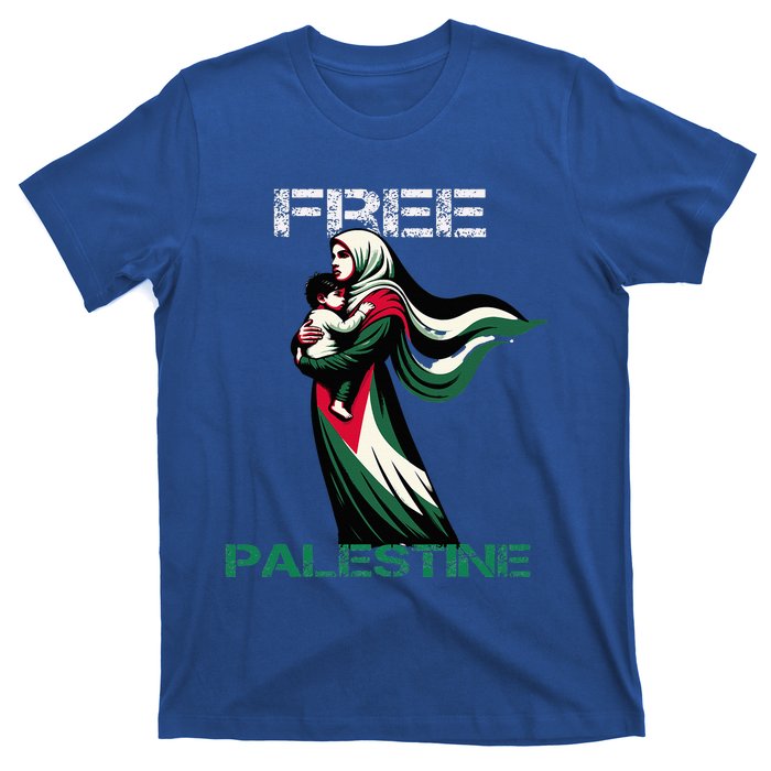 I Love Free Palestine Mother Children Gaza Strip Palestinian T-Shirt