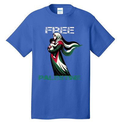 I Love Free Palestine Mother Children Gaza Strip Palestinian Tall T-Shirt