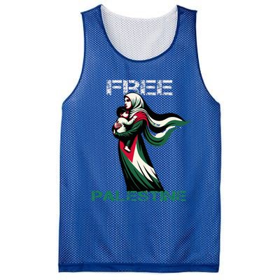 I Love Free Palestine Mother Children Gaza Strip Palestinian Mesh Reversible Basketball Jersey Tank