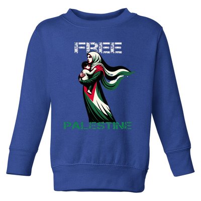 I Love Free Palestine Mother Children Gaza Strip Palestinian Toddler Sweatshirt