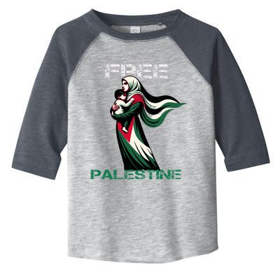 I Love Free Palestine Mother Children Gaza Strip Palestinian Toddler Fine Jersey T-Shirt