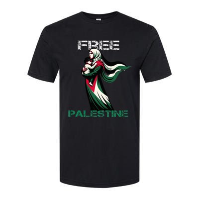 I Love Free Palestine Mother Children Gaza Strip Palestinian Softstyle CVC T-Shirt