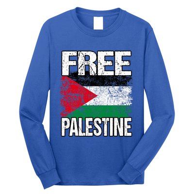 I Love Free Palestine Flag Save Gaza Strip Palestinian Long Sleeve Shirt