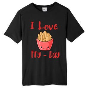 I Love Frycute Giftday French Fries Gift Tall Fusion ChromaSoft Performance T-Shirt