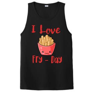 I Love Frycute Giftday French Fries Gift PosiCharge Competitor Tank