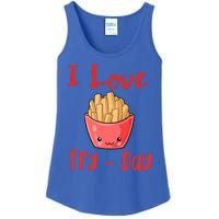 I Love Frycute Giftday French Fries Gift Ladies Essential Tank