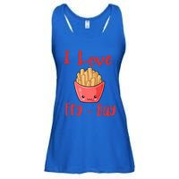 I Love Frycute Giftday French Fries Gift Ladies Essential Flowy Tank