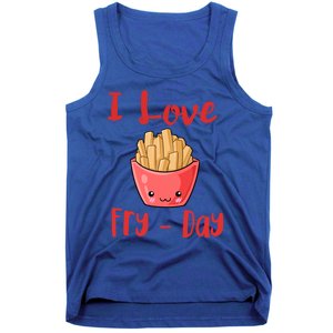 I Love Frycute Giftday French Fries Gift Tank Top