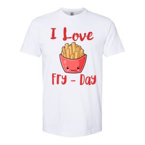 I Love Frycute Giftday French Fries Gift Softstyle CVC T-Shirt