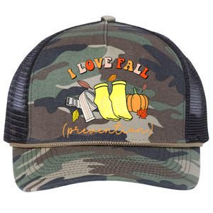 I Love Fall (Prevention) Retro Rope Trucker Hat Cap