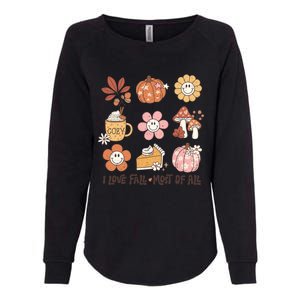 I Love Fall Most Of All Retro Halloween Cute Gift Womens California Wash Sweatshirt