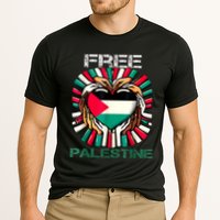 I Love Free Palestine Flag Save Gaza Strip Palestinian Cooling Performance Crew T-Shirt
