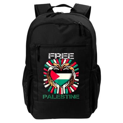 I Love Free Palestine Flag Save Gaza Strip Palestinian Backpack