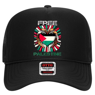 I Love Free Palestine Flag Save Gaza Strip Palestinian Trucker Hat