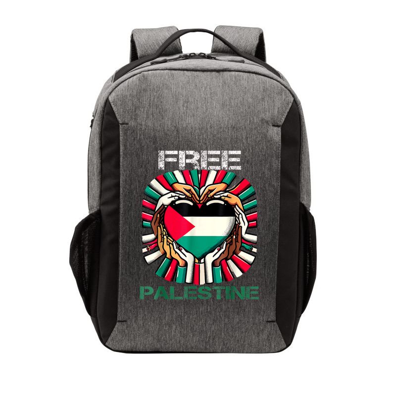 I Love Free Palestine Flag Save Gaza Strip Palestinian Vector Backpack