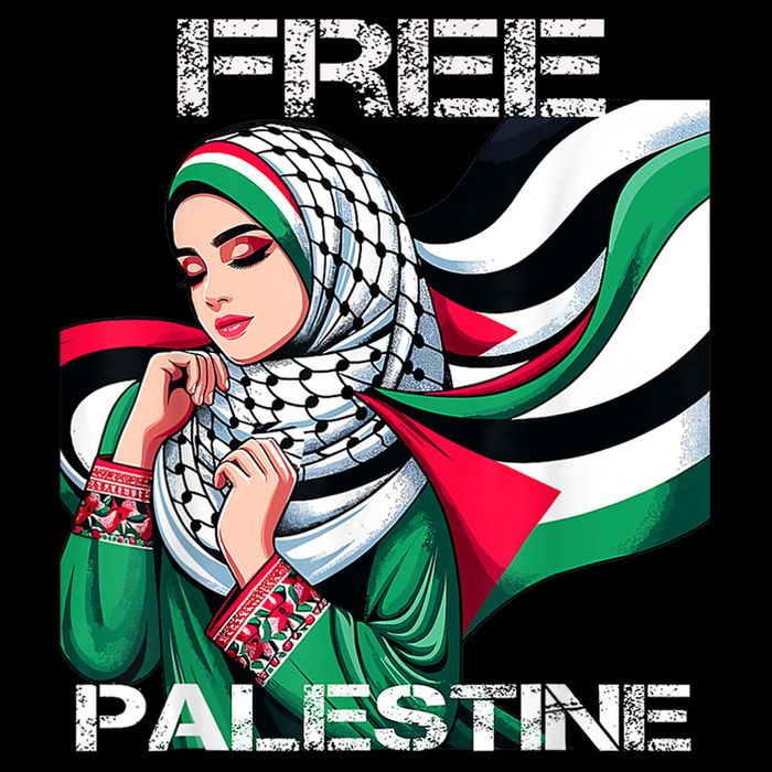 I Love Free Palestine Flag Save Gaza Strip Palestinian Cooling Performance Long Sleeve Crew