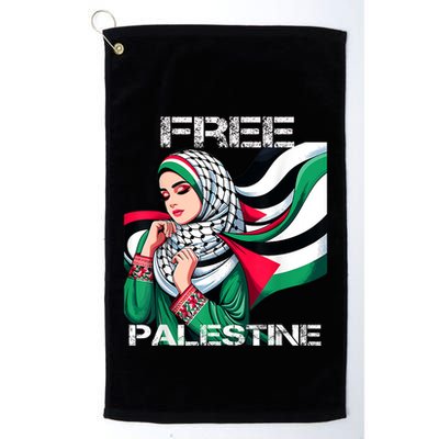 I Love Free Palestine Flag Save Gaza Strip Palestinian Golf Towel