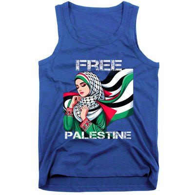 I Love Free Palestine Flag Save Gaza Strip Palestinian Tank Top