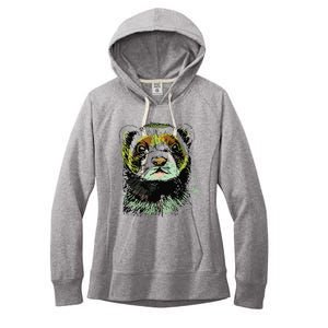 I Love Ferret Funny Ferrets Women's Fleece Hoodie