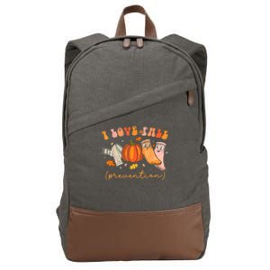 I Love Fall Prevention Fall Physical Therapy Cotton Canvas Backpack