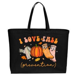 I Love Fall Prevention Fall Physical Therapy Cotton Canvas Jumbo Tote