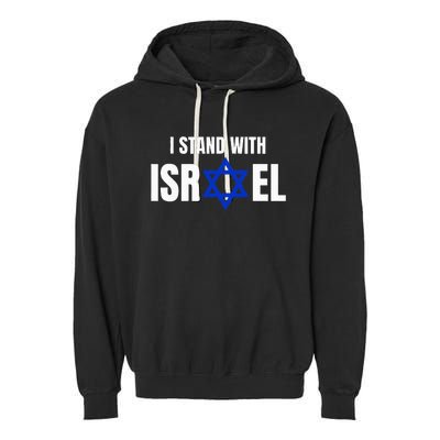 Israel Love Flag I Stand With Israel Heritage Israeli Flag Garment-Dyed Fleece Hoodie