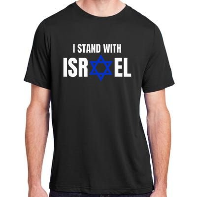 Israel Love Flag I Stand With Israel Heritage Israeli Flag Adult ChromaSoft Performance T-Shirt