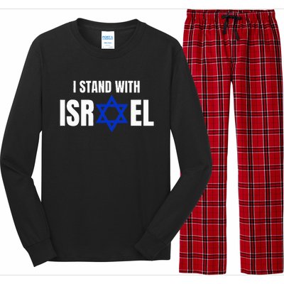 Israel Love Flag I Stand With Israel Heritage Israeli Flag Long Sleeve Pajama Set