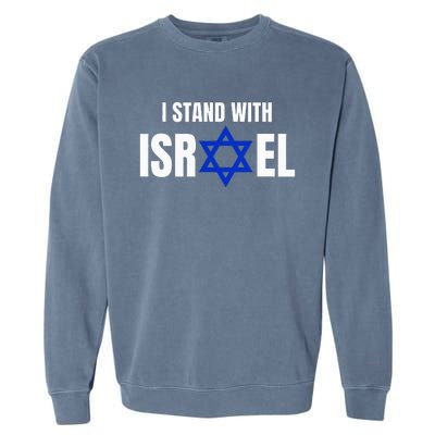 Israel Love Flag I Stand With Israel Heritage Israeli Flag Garment-Dyed Sweatshirt