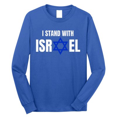 Israel Love Flag I Stand With Israel Heritage Israeli Flag Long Sleeve Shirt