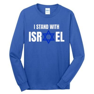 Israel Love Flag I Stand With Israel Heritage Israeli Flag Tall Long Sleeve T-Shirt