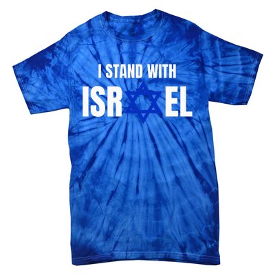 Israel Love Flag I Stand With Israel Heritage Israeli Flag Tie-Dye T-Shirt