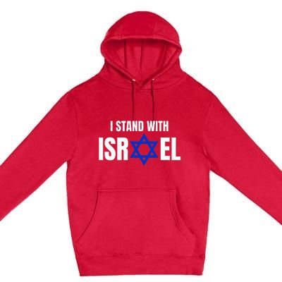 Israel Love Flag I Stand With Israel Heritage Israeli Flag Premium Pullover Hoodie