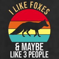 I Like Foxes And Maybe Like 3 People Funny Cool Comfort Performance Bucket Hat