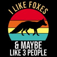 I Like Foxes And Maybe Like 3 People Funny Impact Tech Backpack