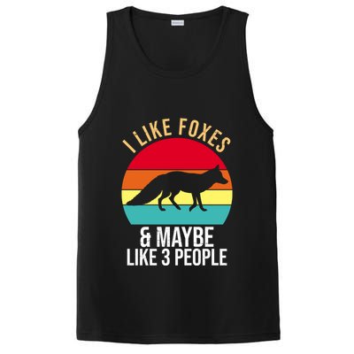 I Like Foxes And Maybe Like 3 People Funny PosiCharge Competitor Tank